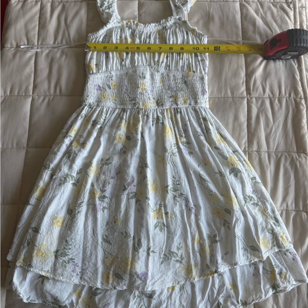 Hollister white floral summer dress size small